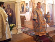 Фото, Владивосток. В праздник Сретения Господня митрополит Вениамин возглавил Божественную литургию в храме свмч. Евсевия Самосатского Марфо-Мариинской обители