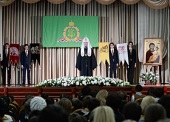 Святейший Патриарх Кирилл посетил гимназию святителя Василия Великого