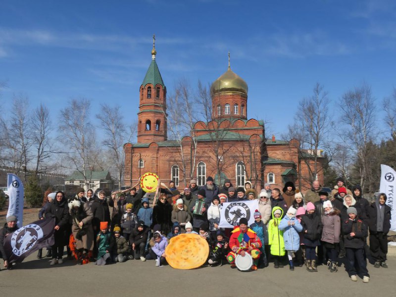 В храме Покрова Пресвятой Богородицы посёлка Угловое, было организовано мероприятие «Зиму провожаем — весну встречаем»